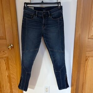 POLO RALPH LAUREN Blue Stretch Denim Skinny Zip Ankle Jeans Sz. 30